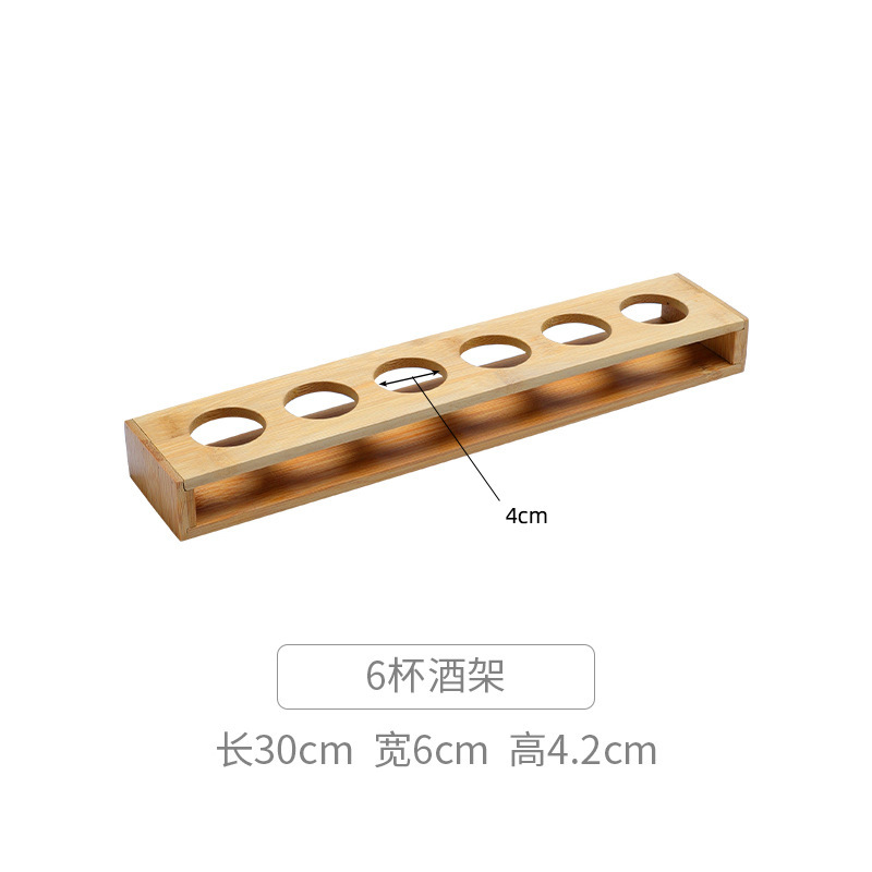 Marco de madera de 6 agujeros