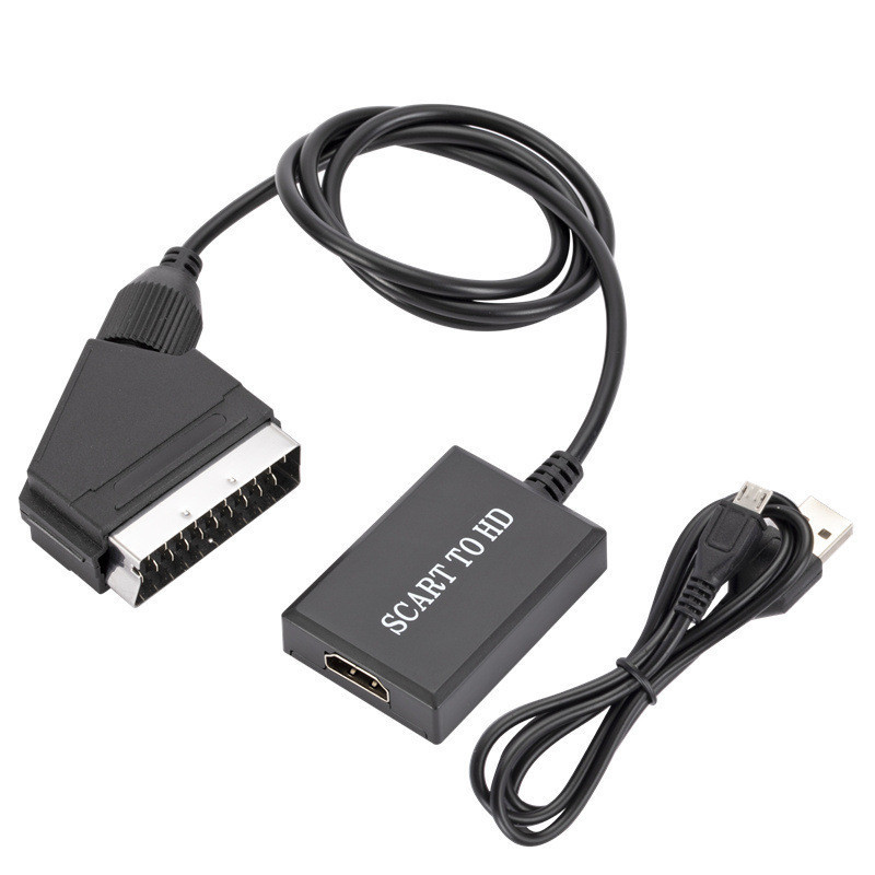 Cross-border New Scart to HD Converter Scart to HDMI HD Converter 1080P