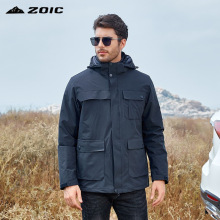 防风防泼水防寒保暖可拆卸羽绒内胆三合一两件套冲锋衣男女工装