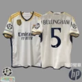 2023-24 UCL Champions Real Madrid Home #5 Bellingham + Patch