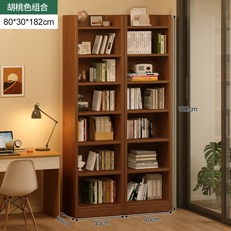 Estante de madera estante de esquina de pared estrecho estante de esquina de piso contra la pared hendidura de esquina simple almacenamiento gabinete de biblioteca doméstica