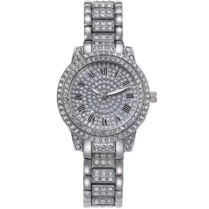 Casual Bracelet and Quartz Watch Set, Fashion Jewelry, Multiple Colors, 23.5 cm