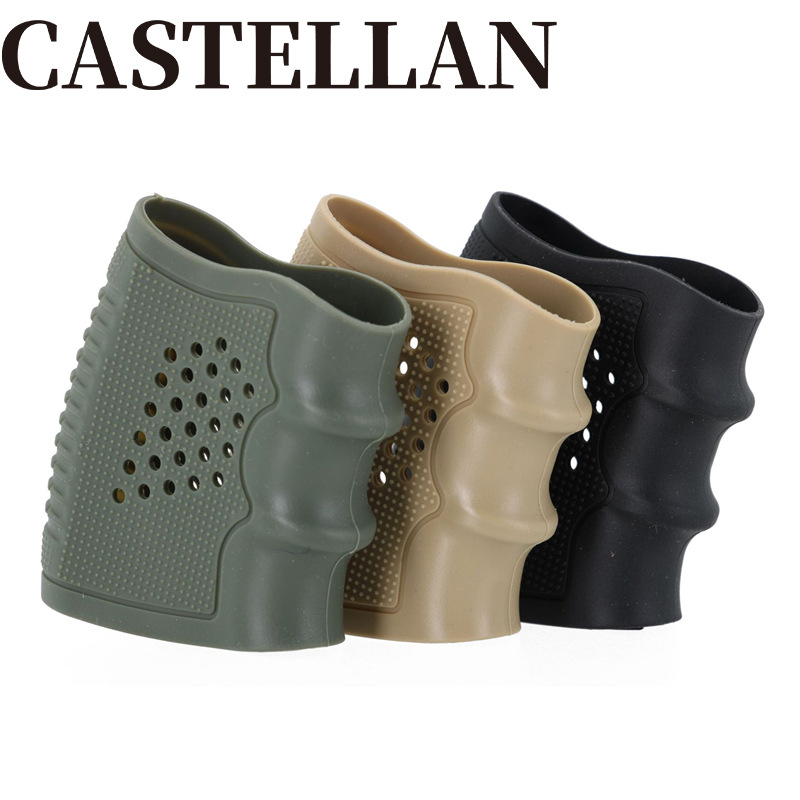 Taktikalise püstoli kiirkinnituskatte lisatarvikud Glock G19/17 pehmest kummist kate välivarustusele kaitsekate libisemisvastane käepideme kate_voghion.com