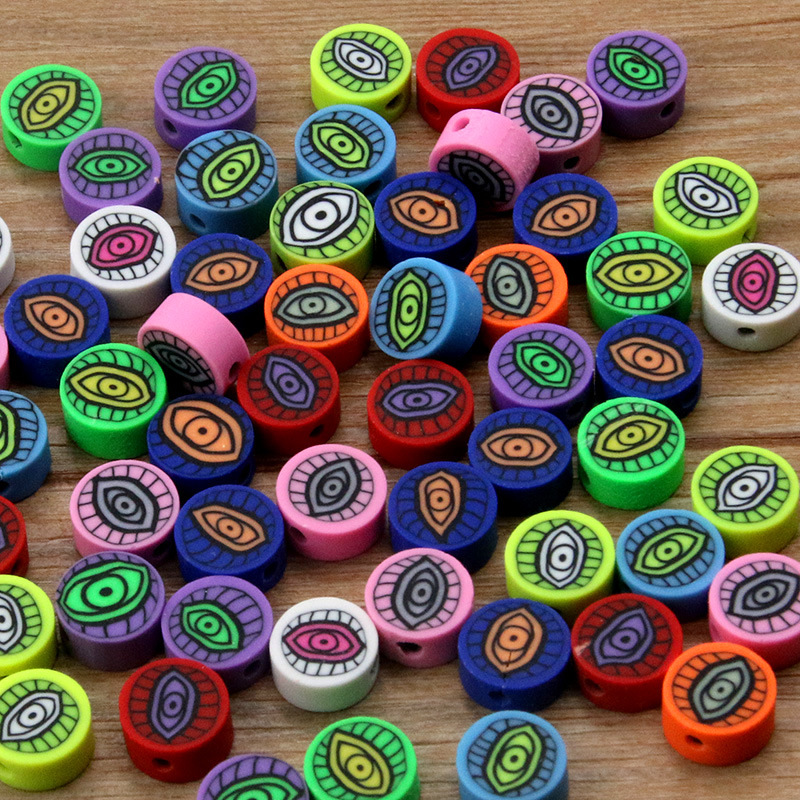 27 color mezclado suave cerámica Punch pieza animal fruta amor perlas DIY niños collar pulsera