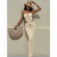 F 65129 Slip backless beach midi dress ����¶��ɳ̲��ȹ