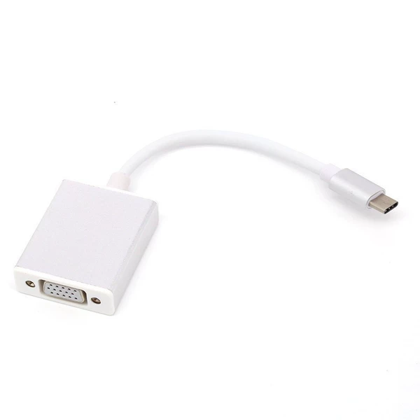 Silver TYPE-C TO VGA