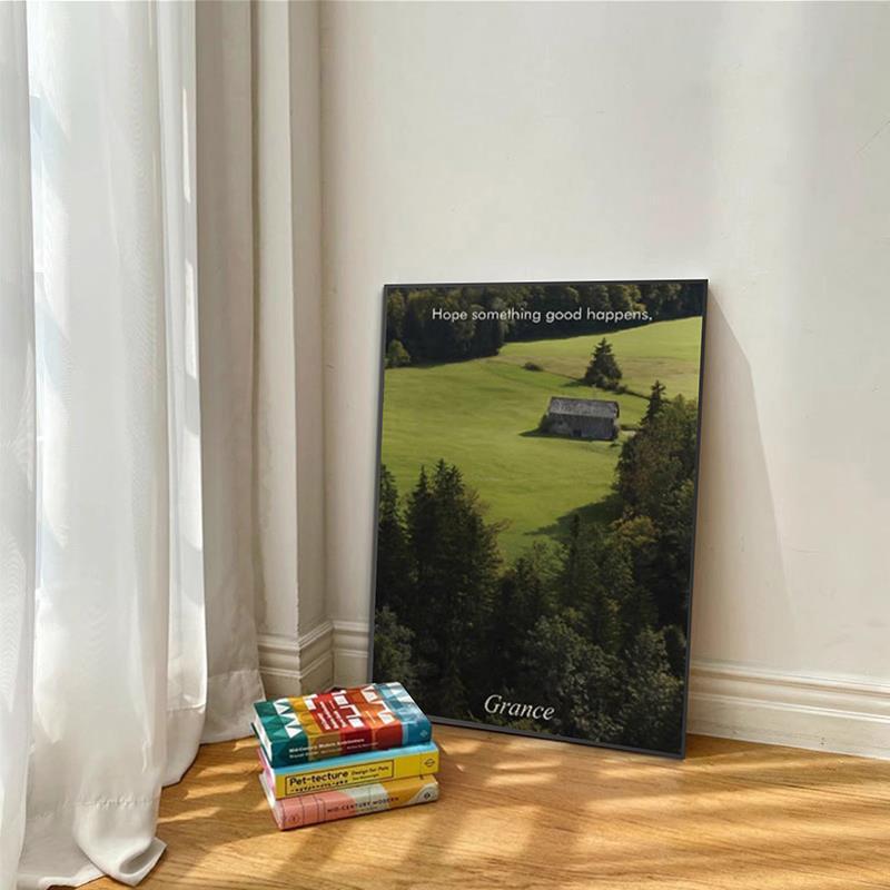Green forest foreign photographer landscape decorative painting Nordic ins living room wall art bedroom table painting modern minimalist Green forest foreign photographer landscape decorative painting Nordic ins living room wall art bedroom table painting modern minimalist