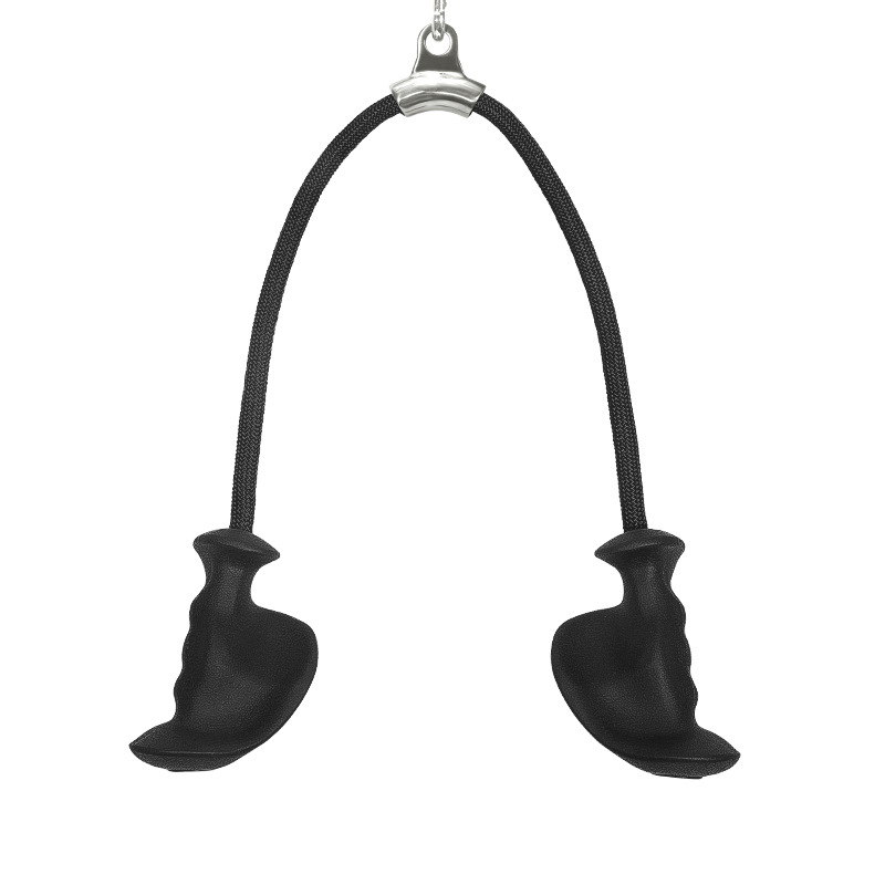 Double-headed rope pull back handle surface pull handle pull down handle triceps biceps pull back