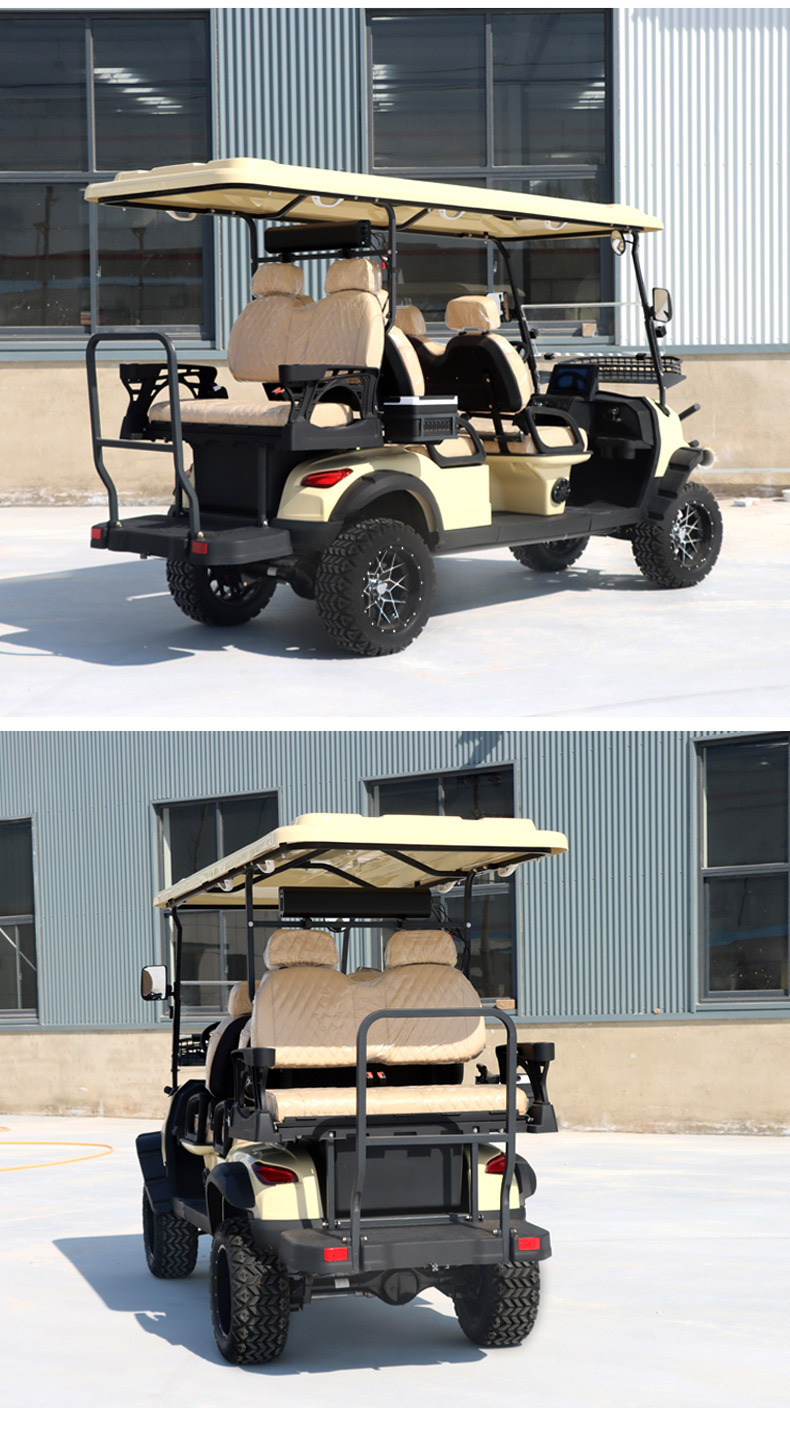 2-8 Seats Electric Sightseeing Car Golf Cart Scenic Spot Property Hotel Reception Shuttle Golf Cart