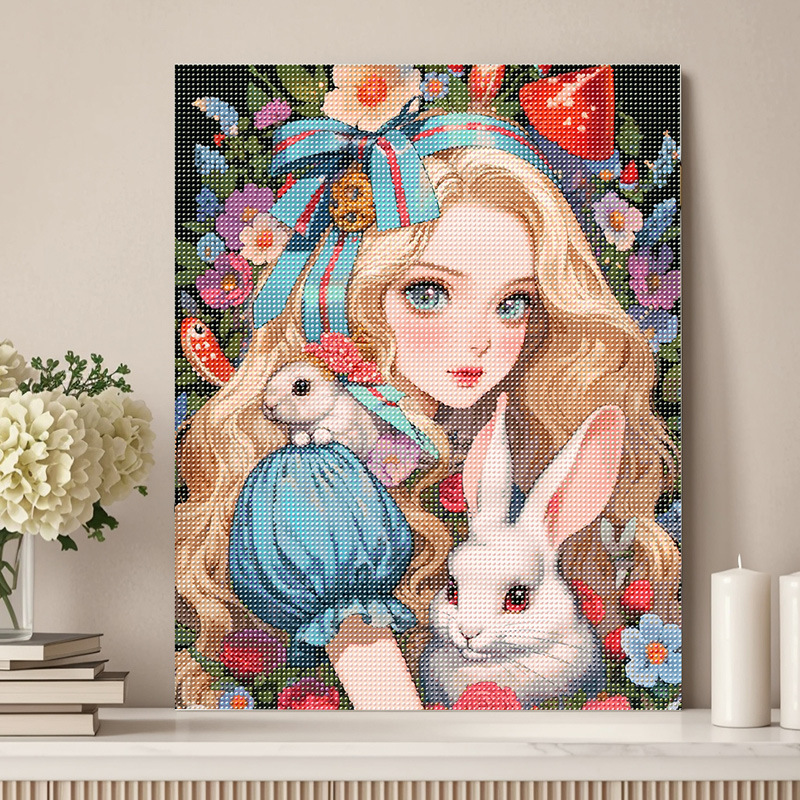 40*50 nueva serie de paisajes de animación transfronteriza pintura de diamantes niños adultos hechos a mano DIY con marco de pintura de diamantes en stock