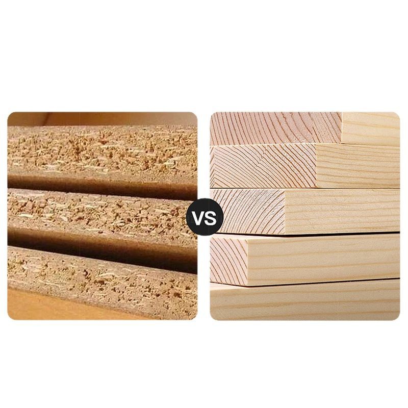 Mesa de comedor nórdica de madera sólida, mesa de comedor doméstica, mesa de comedor rectangular, combinación de una mesa, cuatro sillas, pequeño tipo de casa moderna y simple.