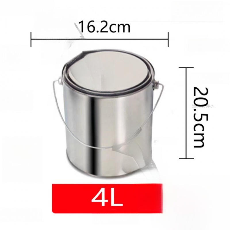 沥青取样桶留样铁罐手提油漆桶带盖铁桶分装密封罐子铁皮桶圆桶