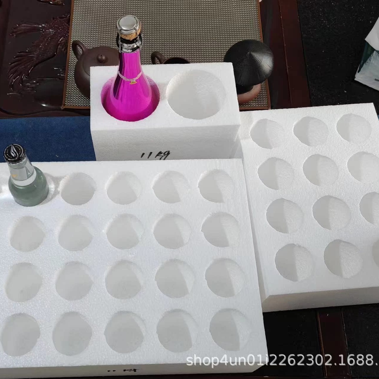 6-12-24 听易拉罐饮料 啤酒快递打包泡沫箱 防摔撞专用包装盒子圆
