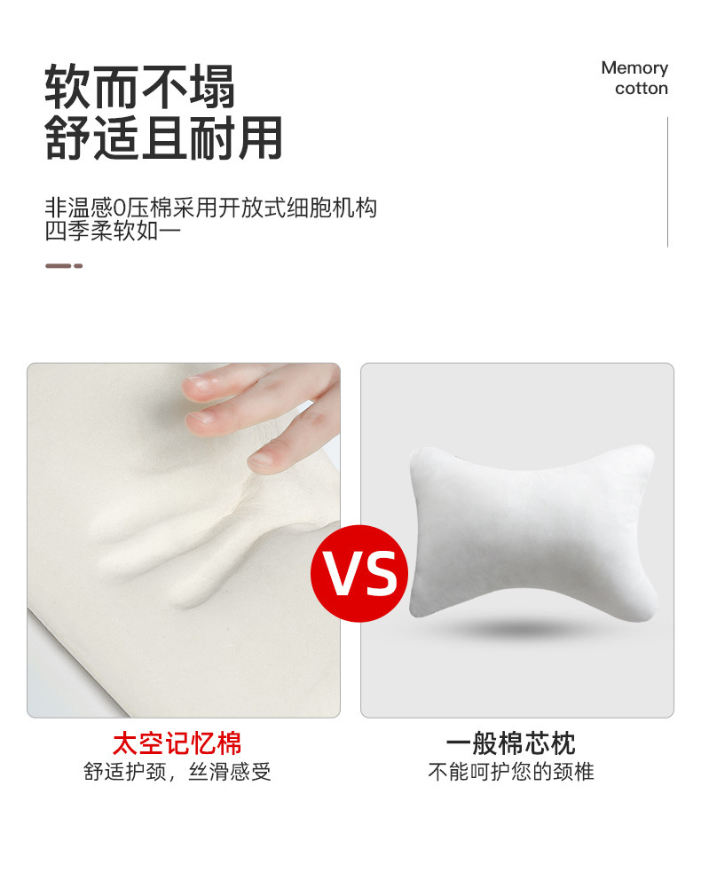 Suitable for Cadillac Headrest Ct5 Xt5 Xt6 Ct6 Car Headrest Neck Pillow Memory Foam Lumbar Pillow