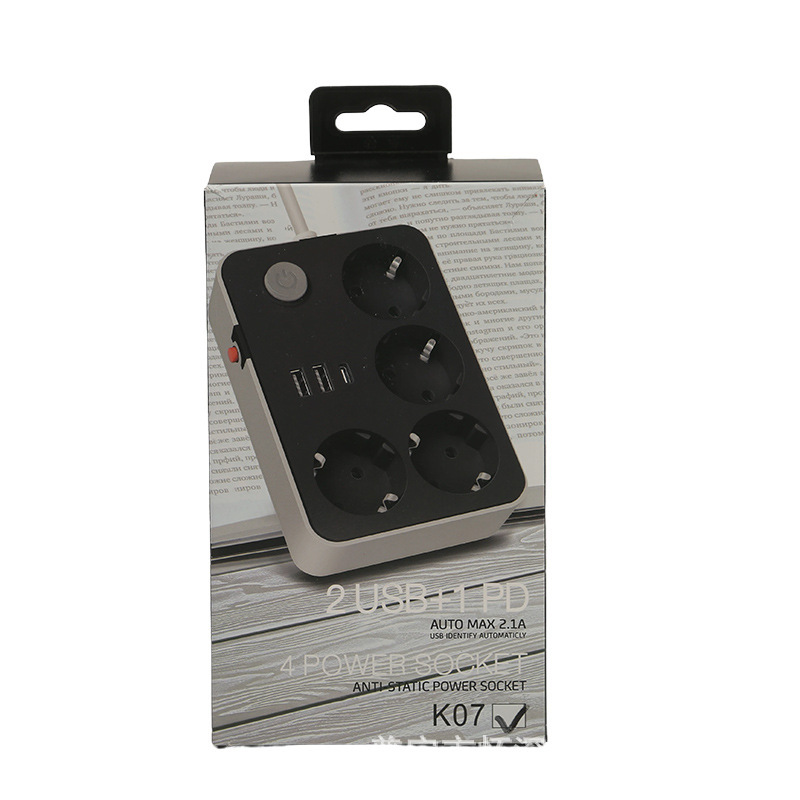 Enchufe USB ruso con conector tipo-c, casca negra, casca blanca opcional, estándar europeo, oficina en casa