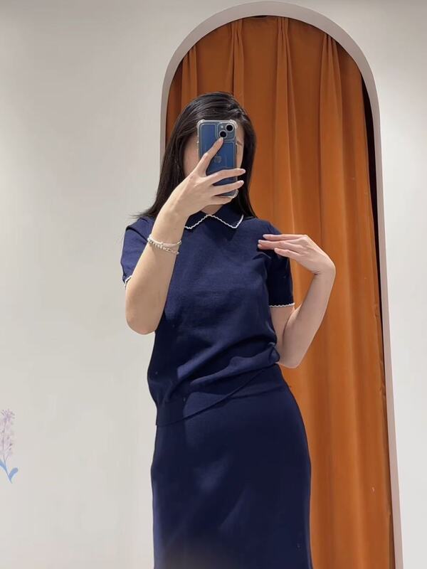 3143 気質スカートスーツ婦人服新しい夏のショートノースリーブベストトップスカートツーピースセット|undefined