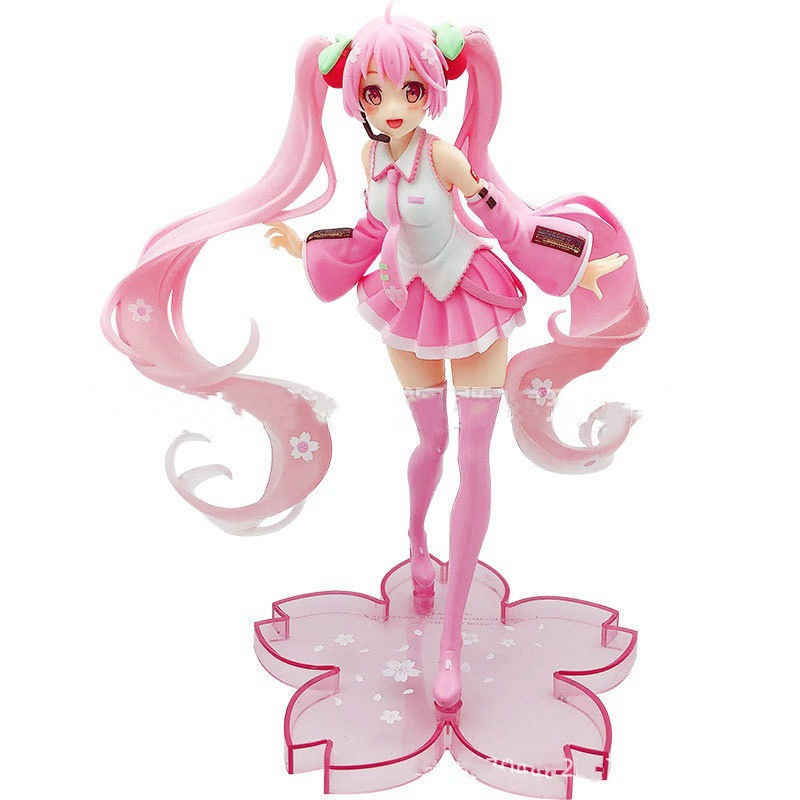 初音未来手办樱花公主殿下美少女玩偶模型周边车载摆件礼物玩具|undefined