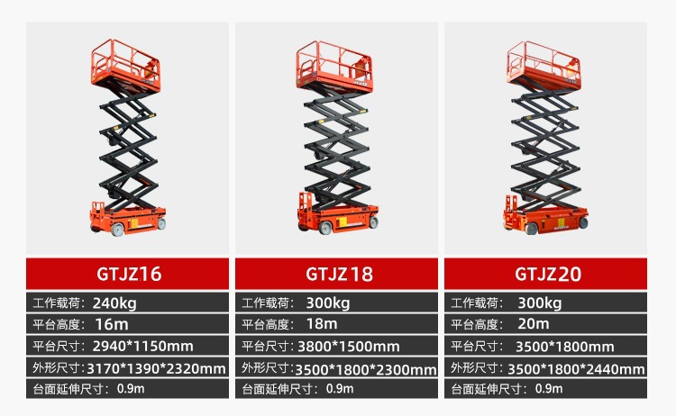 Liftable Truck Hydraulic Walking Lift Truck Electric Aerial Work Platform Truck 12m Fully Self-Propelled Lift