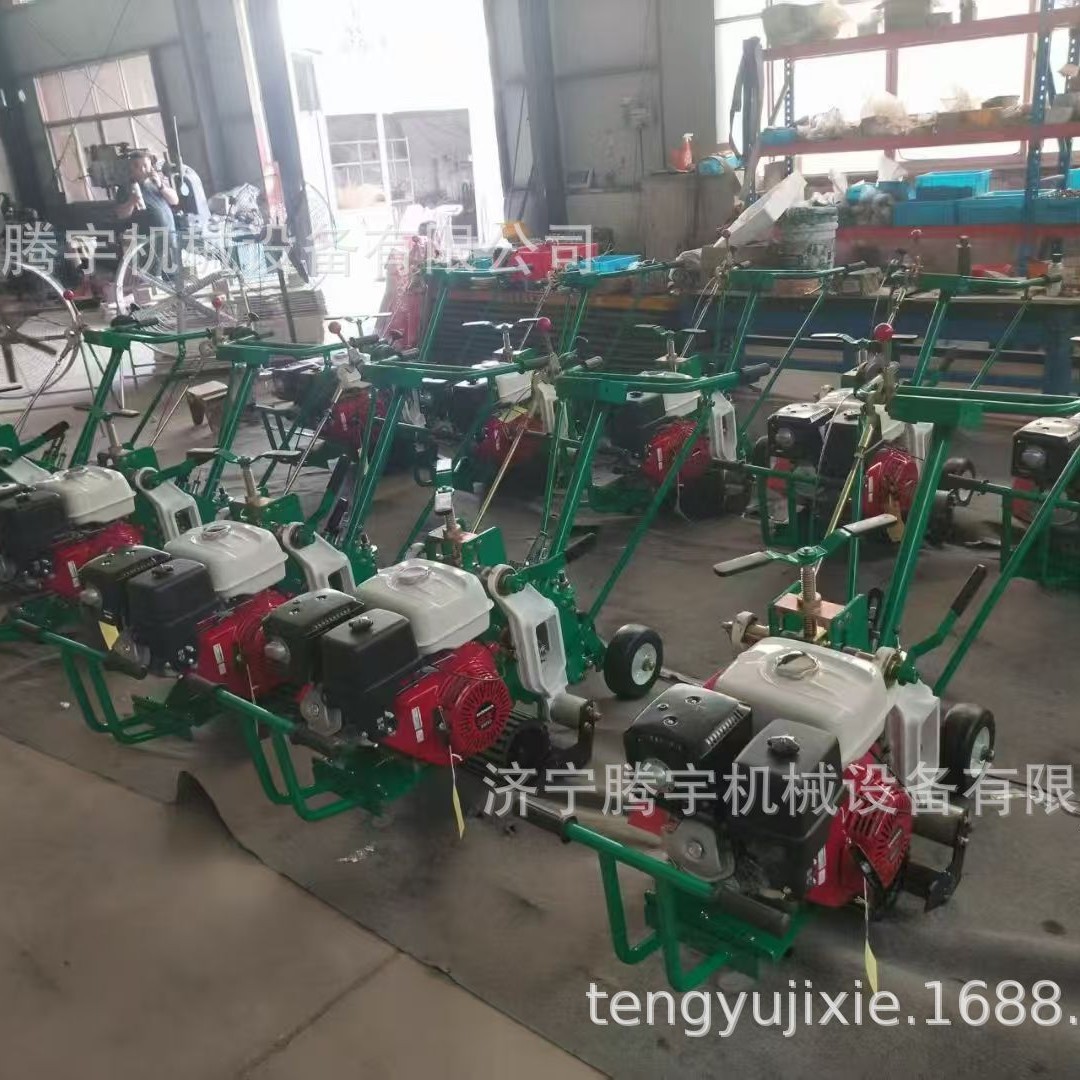 济宁腾宇起草皮机汽油9马力草坪用自行起草皮机 自动切断起草皮机