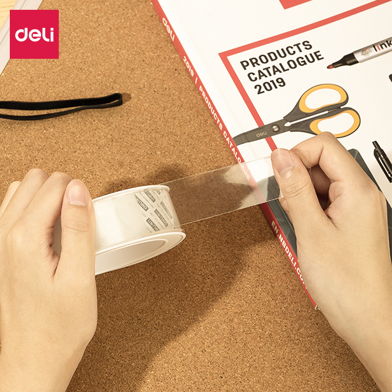 Deli nano double-sided adhesive high viscosity seamless hook adhesive acrylic double-sided adhesive transparent magic tape waterproof adhesive