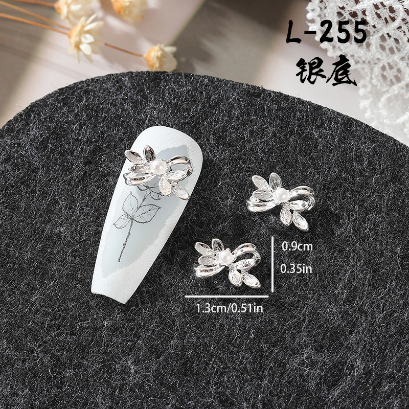 ネットレッドins風ネイル合金アクセサリー蝶結びにダイヤモンドdiy金属爪装飾品クロスボーダー卸売り|undefined