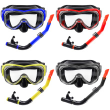 高清潜水镜浮潜 跨境潜水套餐 男女成人大框硅胶面镜游泳潜水镜