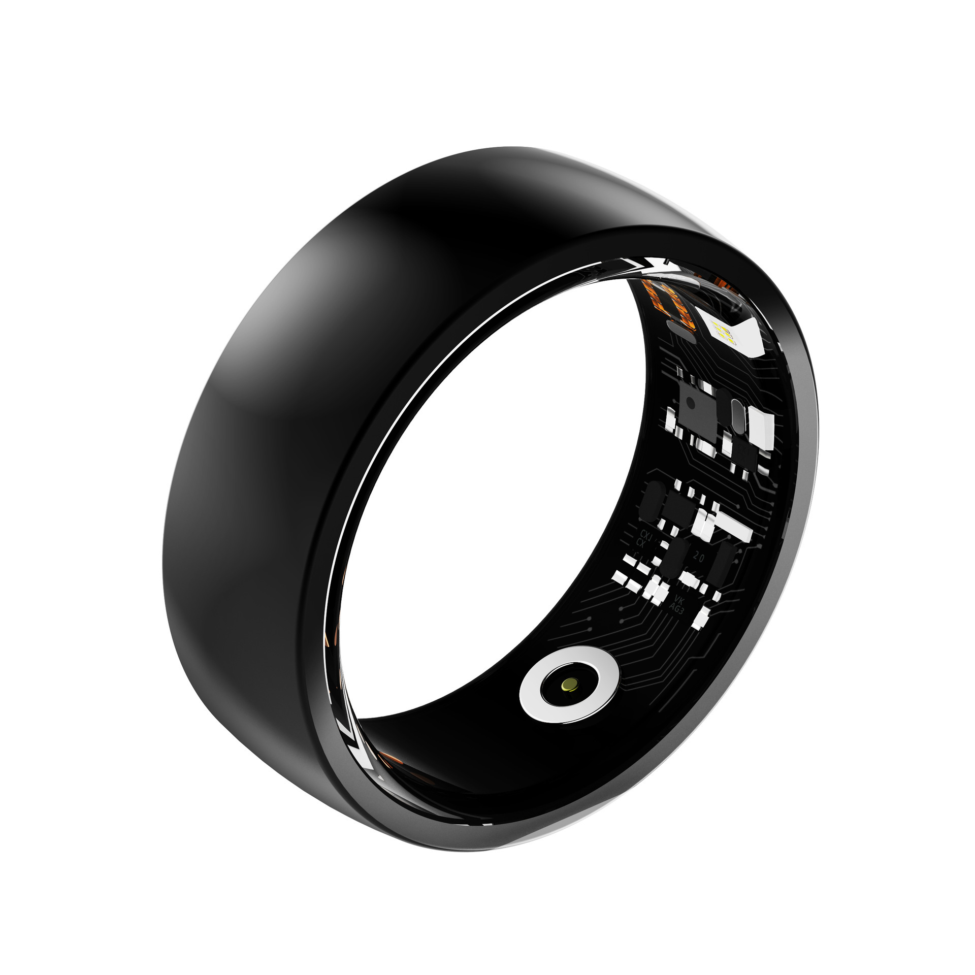 Smart Ring R09M Stainless Steel Bluetooth Heart Rate Counting Photo Taking Reminder App Control_voghion.com
