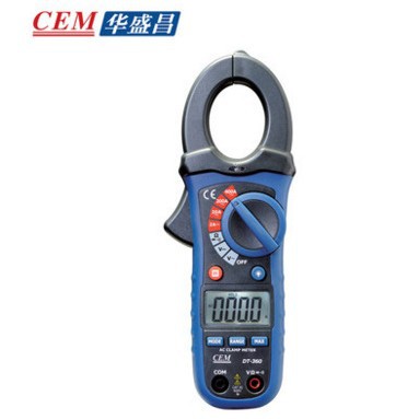 CEM华盛昌DT-360交流钳型表 数字钳形表600V 400A钳形电流表