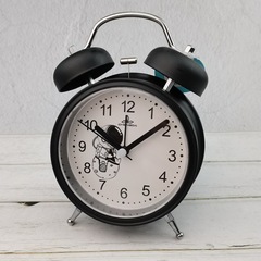 New cartoon creative student use high volume clock decorative night light silent iron bell alarm clock Y43