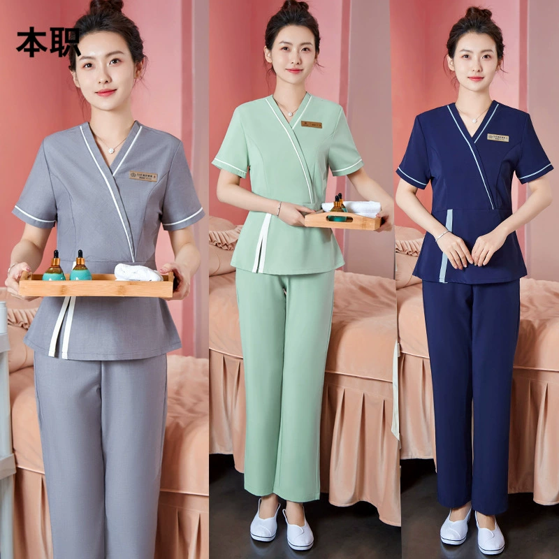 [SPA Салон красоты] Салон красоты Летний комбинезон с короткими рукавами