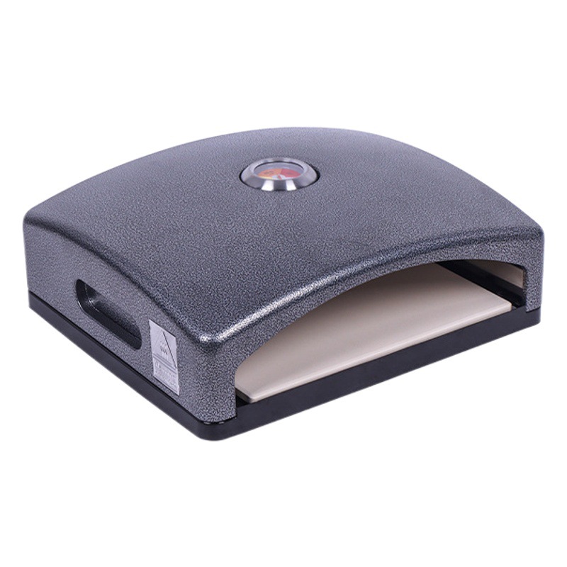 En stock Amazon Pizza horno con termómetro hogar portátil pizza horno panqueque hornear pan horno