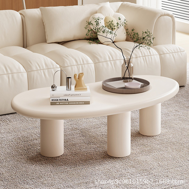 Mesa de té estilo crema italiana de anacaju para el hogar sala de estar creativa simple y ligera mesa de té de lujo encimera de mármol