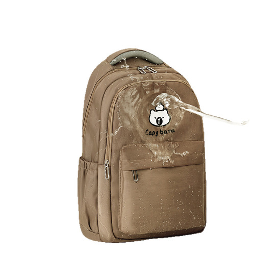 New Street Style Trendy Minimalist Print Cool Backpack College Style Large Capacity Lightweight School Trip Dual Shoulder Bag