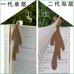 クロスボーダーspilled coffee bookmar文クリエイティブコーヒーカップブックマーク革こぼれたコーヒーブックマーク