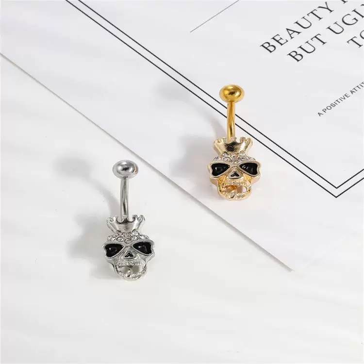 Fashionable belly button piercing, jewelry, 1 pieces, punk style