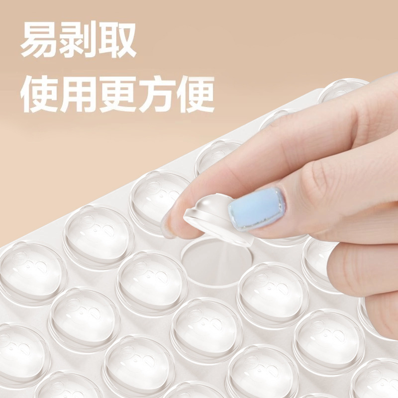 工厂直销卡通新款硅胶门把手冰箱门挡门后墙贴柜门防撞粒神器批发|undefined