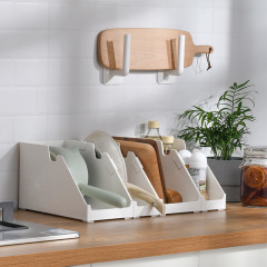 日式桌面收納盒辦公家用斜面收納筐文件雜物整理加厚直角置物架