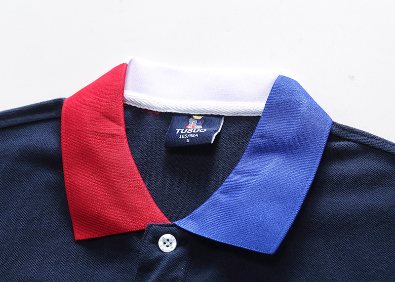 Men's Polo Shirt White Cotton With Eagle Embroidery For Men_voghion.com