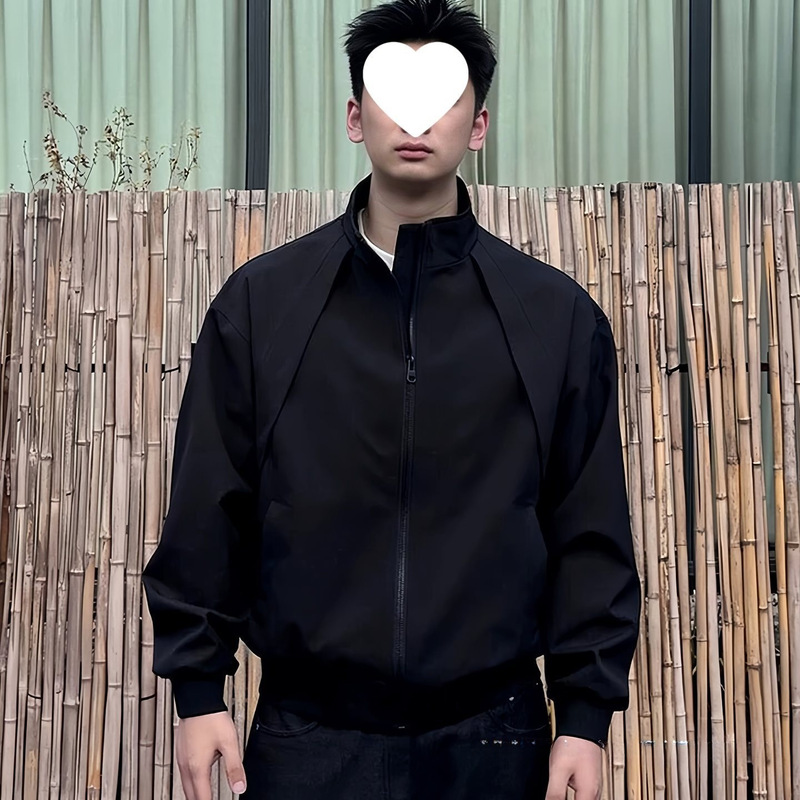 美式三防立领飞行夹克男秋季硬汉穿搭短款工装外套户外防水冲锋衣|undefined