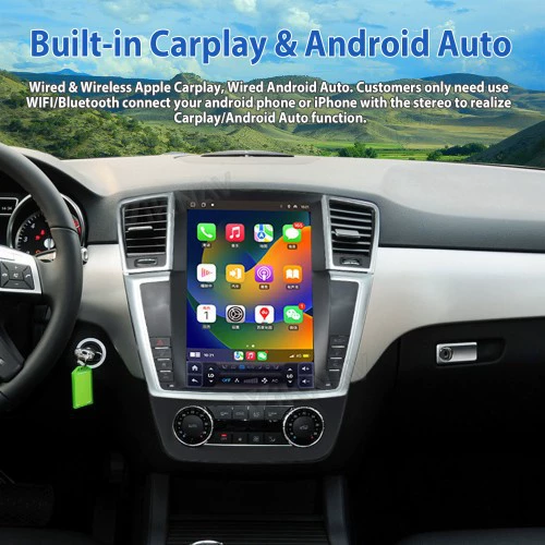 Suitable for Mercedes-Benz ML GL modified Android display large screen multimedia player central control navigation Carplay