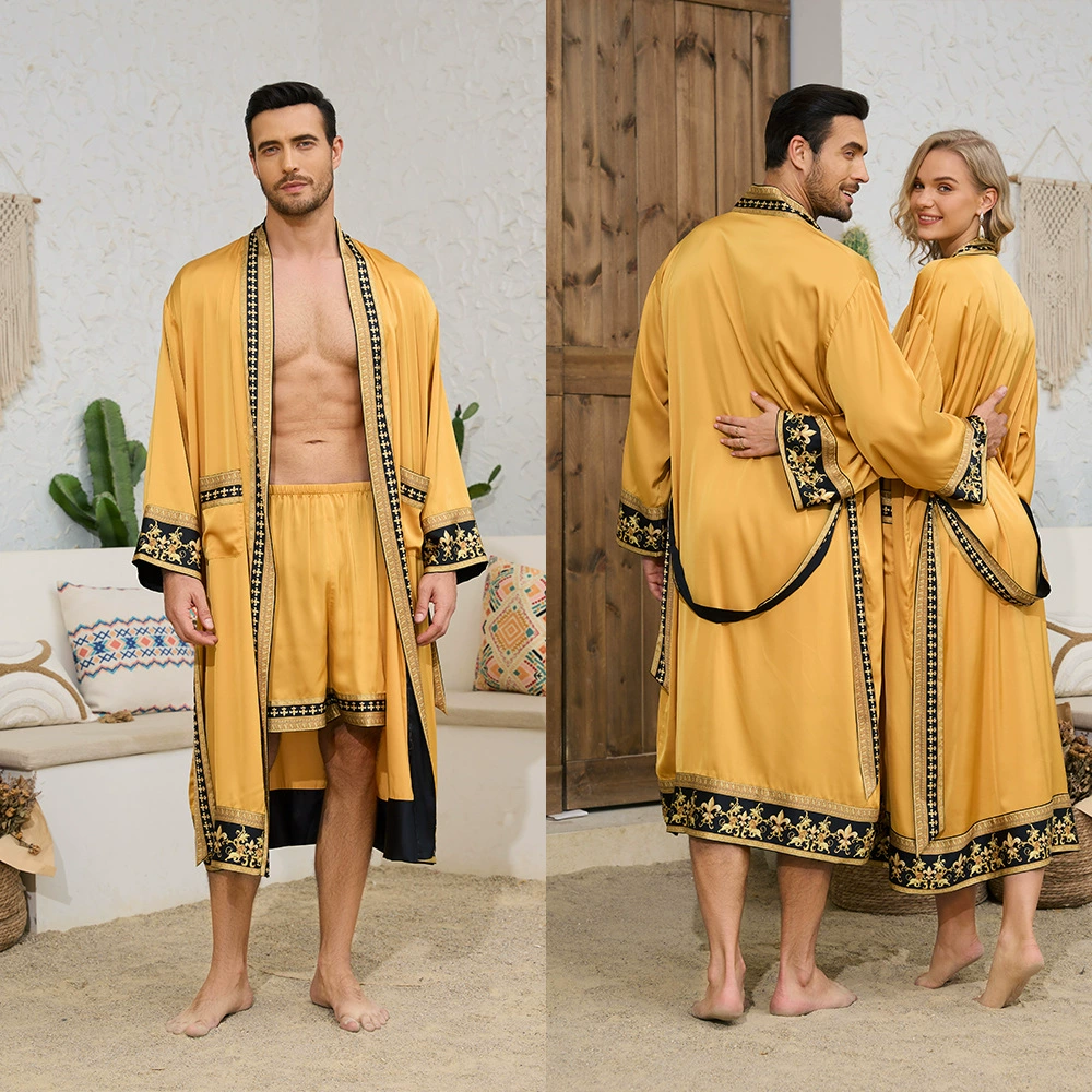 (Граница торговли), комплект, мужской халат, пижама, европейский стиль