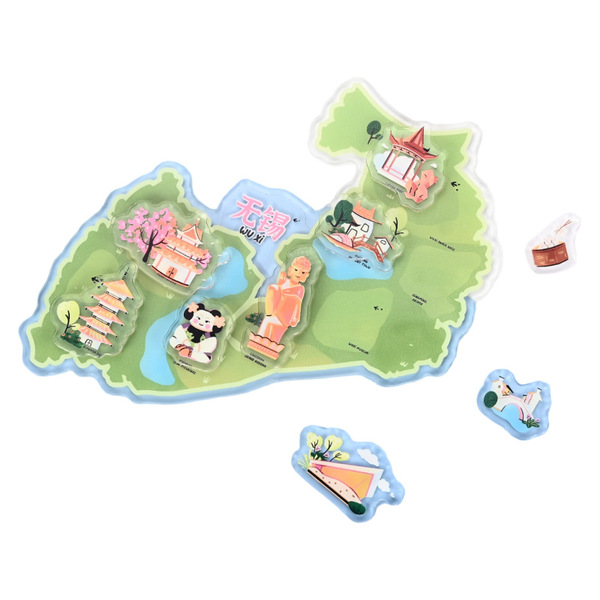 Acrylic refrigerator sticker customized anime cartoon tourist…