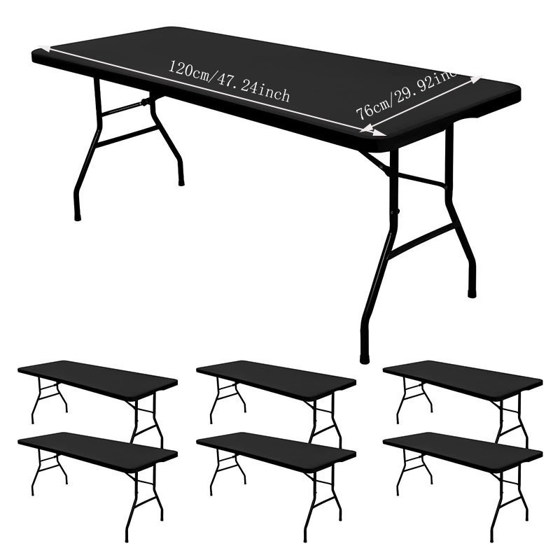 Mantel de spandex elástico y cercano mantel de picnic mantel plegable lavable mantel rectangular de poliéster mantel image 6