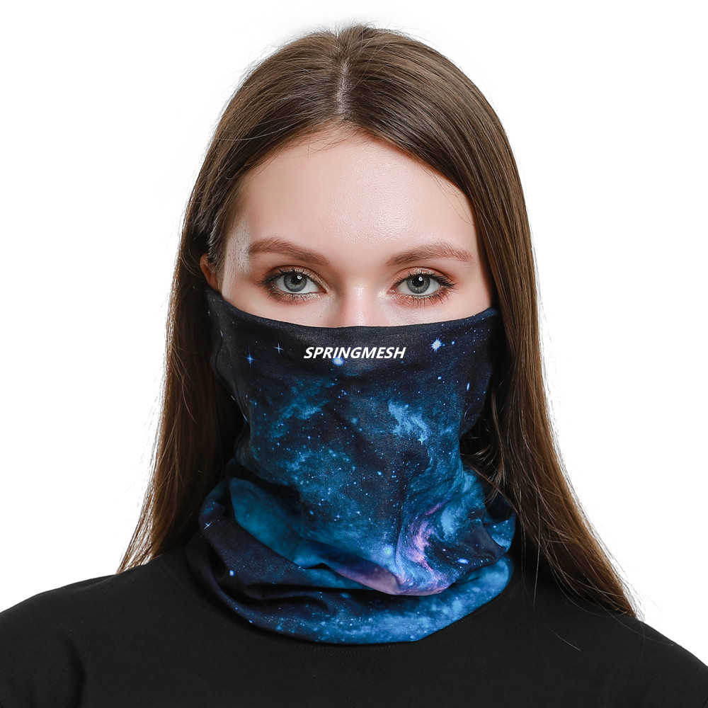 In-Stock Outdoor Cycling Sun Protection Mask 3D Digital Print Sports Mask Mountaineering Wristband Neck Gaiter Magic Headscarf