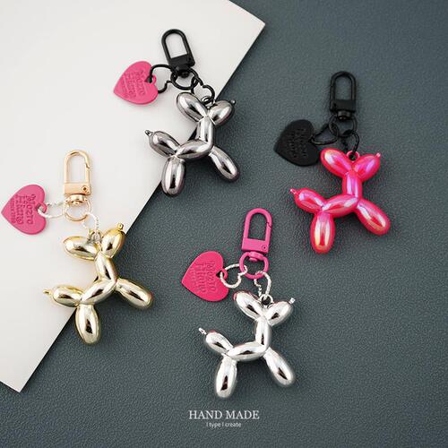 ins balloon dog key chain original couple key chain niche personality bag pendant dark cool girl pendant
