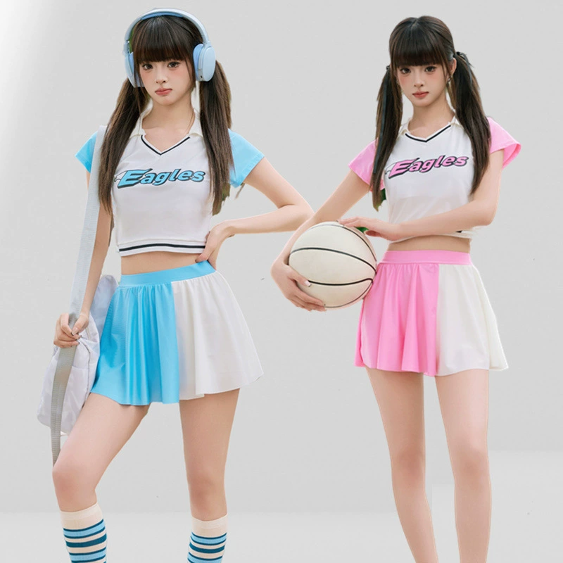 Football sports split swimwear, set for students