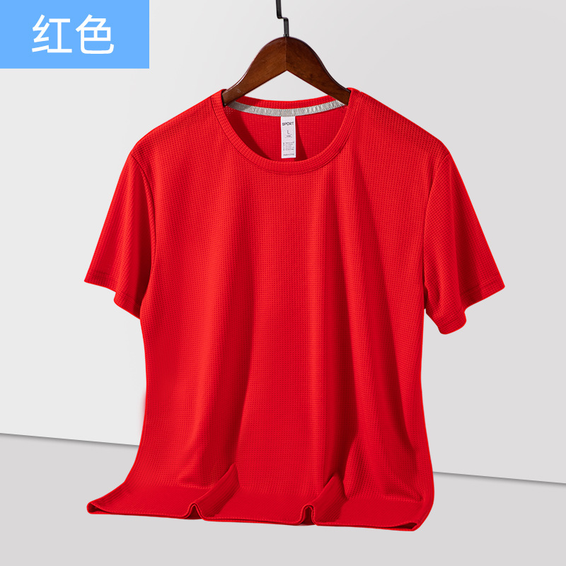 Nueva Camiseta de manga corta de secado rápido para hombres y mujeres de verano suelta transpirable para correr fitness deportes Top stretch camiseta de media manga