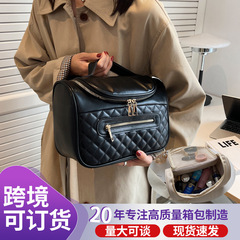 トイレタリーバッグ、化粧品バッグ、旅行用トイレタリーバッグ、ポータブル化粧品収納バッグ、菱形PUハンドバッグ、レディースバッグ、各種スタイル