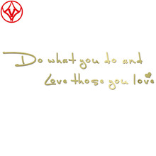 英文艺术字dowhat you镜面水晶亚克力美化遮丑装饰画餐厅卧室阳台