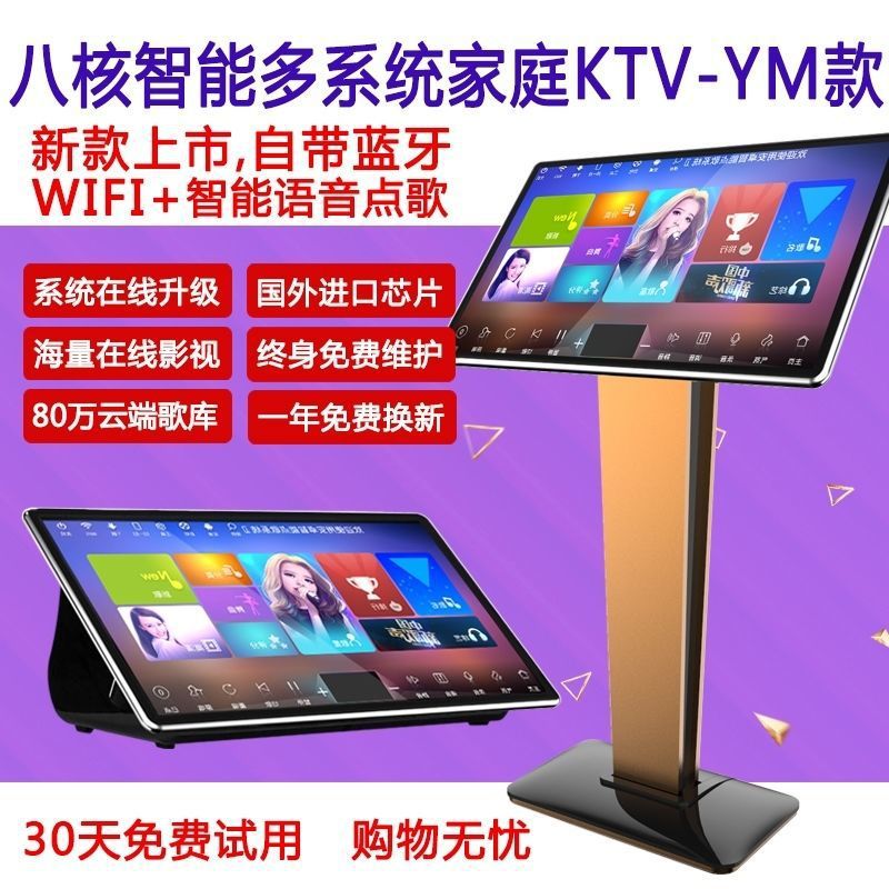 Ym Voice Karaoke Machine Home Ktv All-In-One Karaoke Jukebox Bluetooth Wireless Karaoke Audio Set